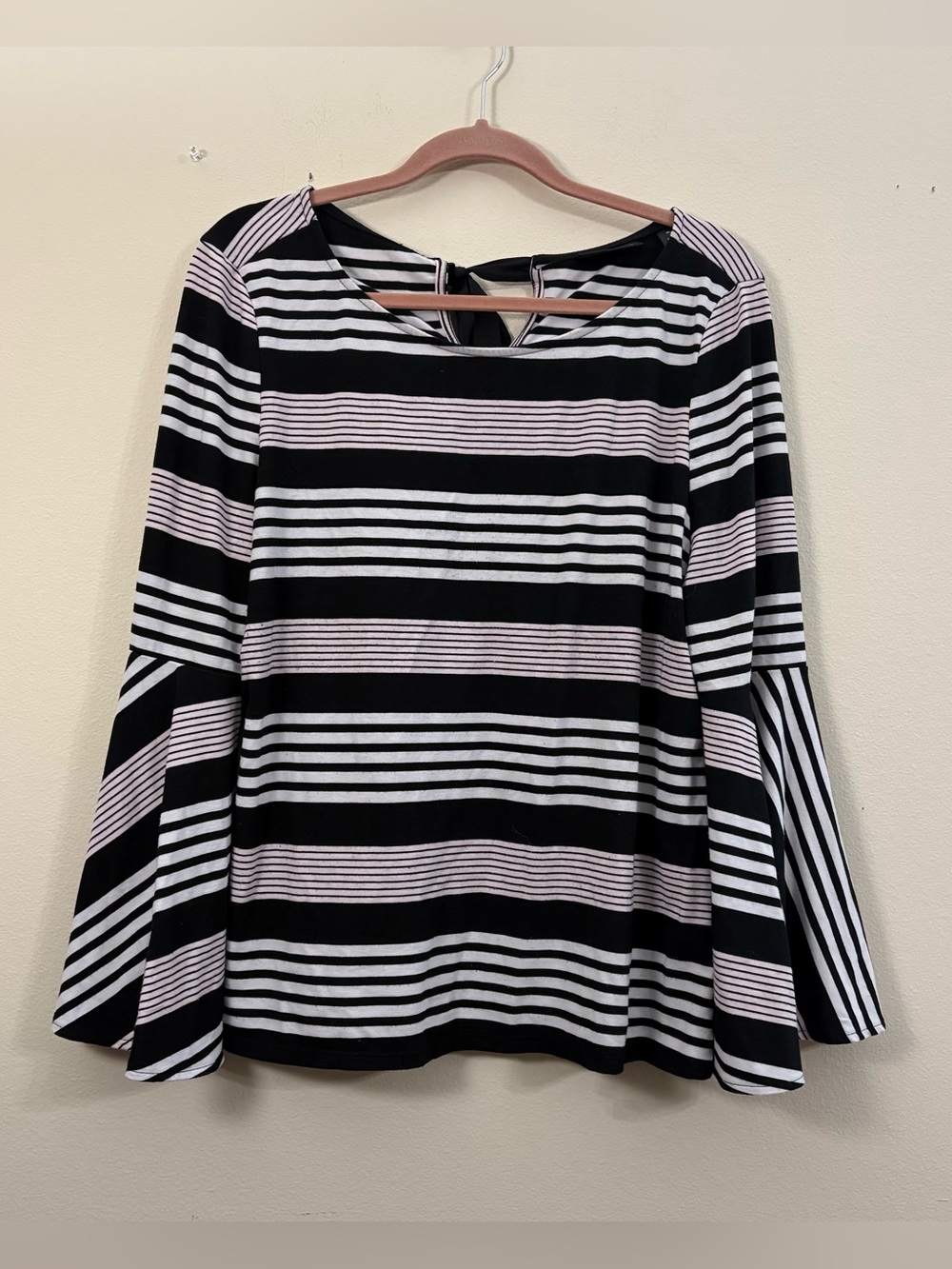 7th avenue design studio New York Co top Striped Flared Sleeves womens XL